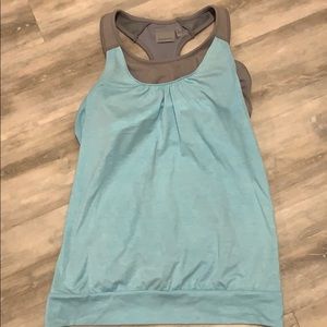 Sports top with built in sports bra